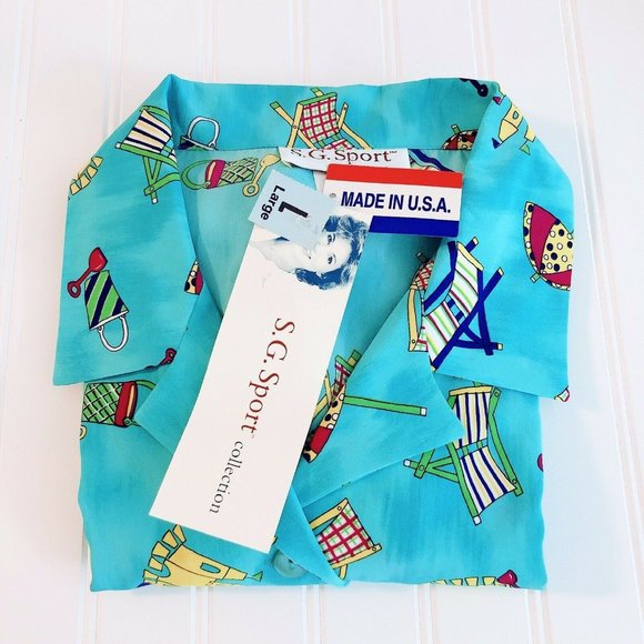 Vintage 90s S.G. Sport Collection Size L Shirt - Picture 8 of 11